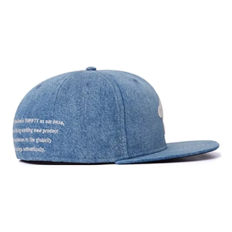 New Era Polyester, Cotton Baseball Caps Unisex Denim Blue-1
