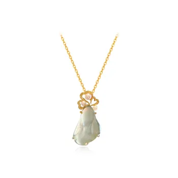 Bermuda Eyes Ice Glutinous Jadeite Necklaces Unisex