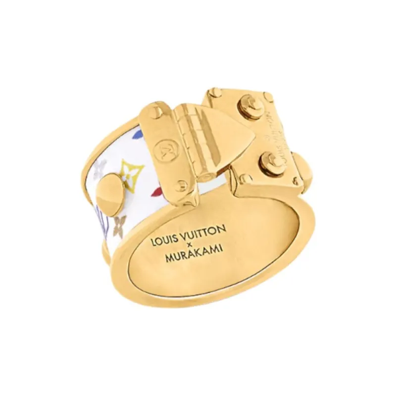LOUIS VUITTON Metal Rings Women's White-1