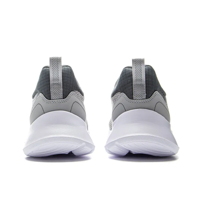 LiNing Feather Shock Absorbers Slip Resistant, Abrasion Resistant, Lightweight Low Top Casual Running Shoes Men's Gray-5