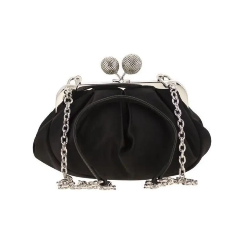 WEEKEND MaxMara Cotton Clutch Women's Black-3