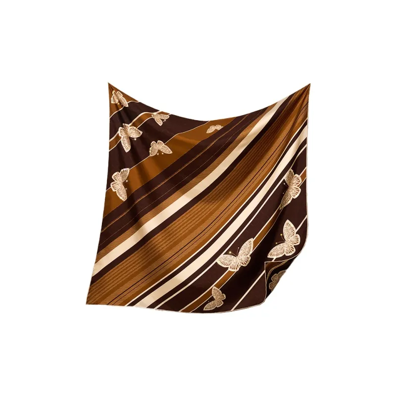 WENSLI Silk Scarves Unisex-3