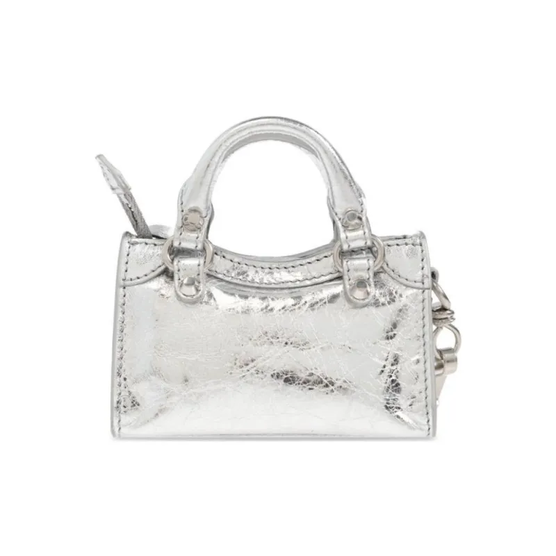 Balenciaga Lambskin Pendants Women's Silver-1