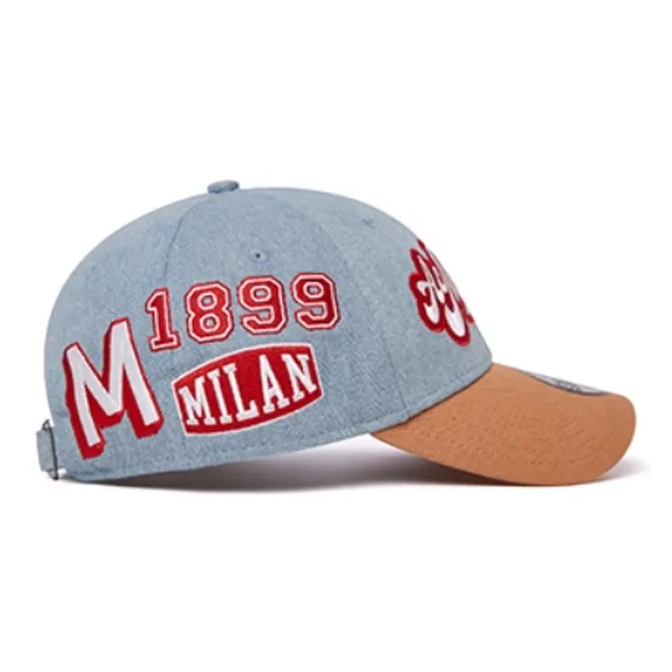 New Era Polyester, Cotton, Recycled Cellulose Fiber Baseball Caps Unisex Deep Orange Yellow-2