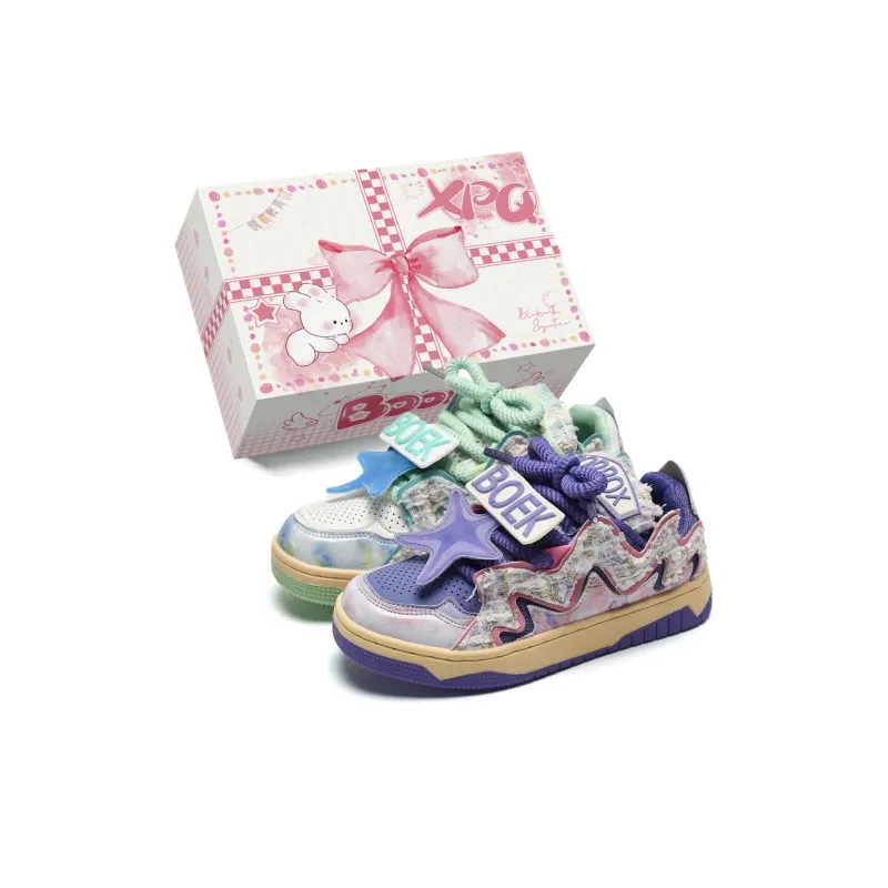 XPQ Coverage Anti-Slip And Wear-Resistant Low-Top Skateboard Shoes Unisex-12