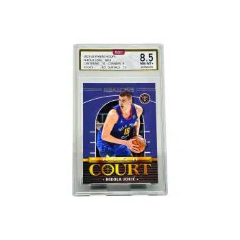 PANINI Nikola Jokic Basketball Card Ready To Jump And Slam HTGH COURT Large Logo Moment Gold Label Graded Cards 1 Pc