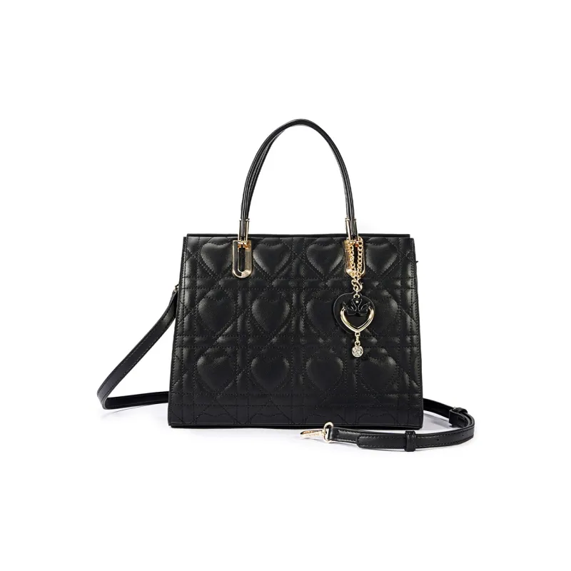 Dubaolu PU Shoulder Bag Crossbody Bag Handbag Women's Black-1