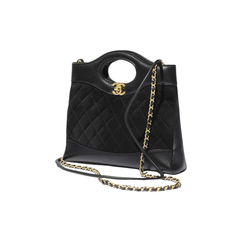 CHANEL Calfskin Tote Bag, Shopping Bag, Shoulder Bag, Handbag Mini Women's Black-1
