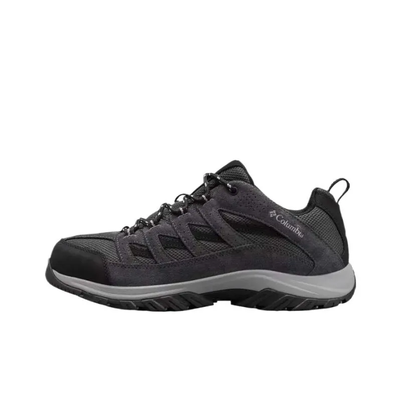Columbia Crestwood Abrasion Resistant Low Top Hiking Shoes Men's Black Gray-0