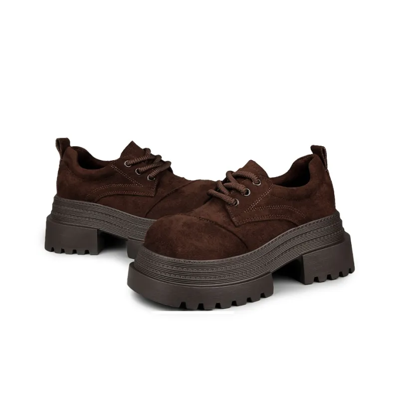 N6N8 Casual Single Shoes Chunky Heel Women's-4
