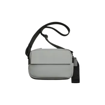 ZARA Polyurethane Shoulder Bag Crossbody Bag Men's Gray