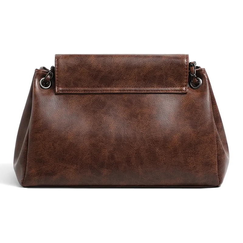PT'SON Synthetic Leather Crossbody Underarm Tote Shoulder Bag Regular Women's Coffee-2