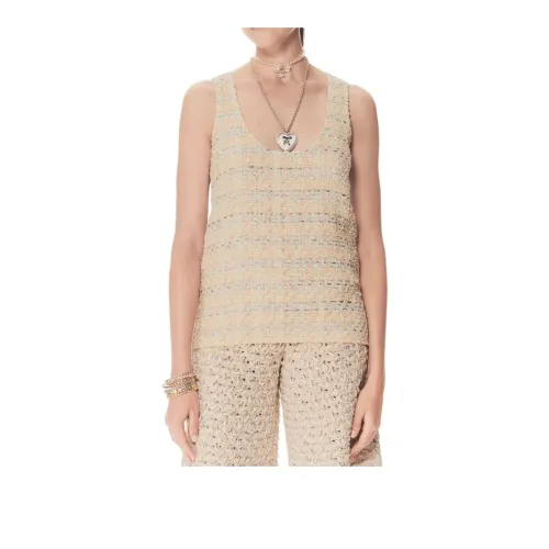 CHANEL Tank Tops Women's Light Yellow