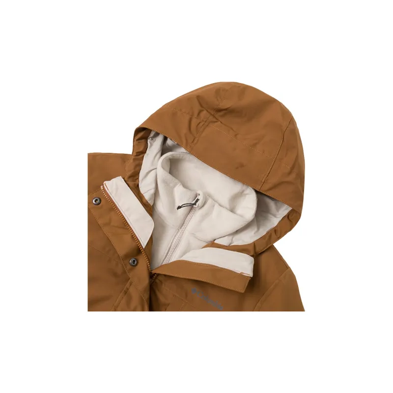Columbia 2024 Fall Thermal Waterproof Windbreaker Jacket Women's Brown-3
