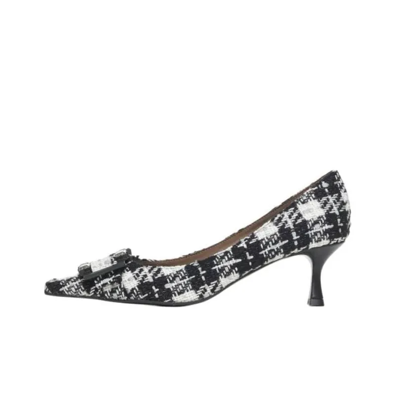 Roberto Festa Slim Heel High Heels Women's Black White-0
