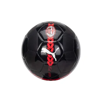 PUMA Ac Milan Soccer PU Hand Stitched Soccer Ball Unisex Black Red