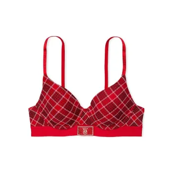 Victoria's Secret Bra Women's Red Plaid