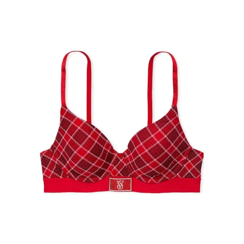 Victoria's Secret Bra Women's Red Plaid