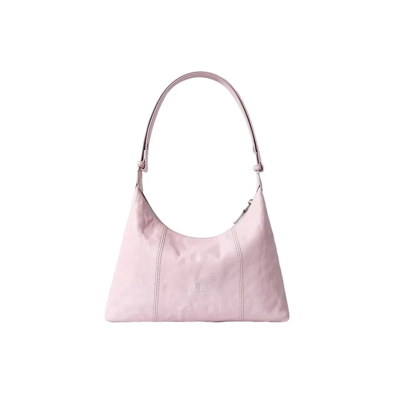 CASSILE Cow Leather Crossbody Handbag, Shoulder Bag Women's Cherry Blossom Pink-3