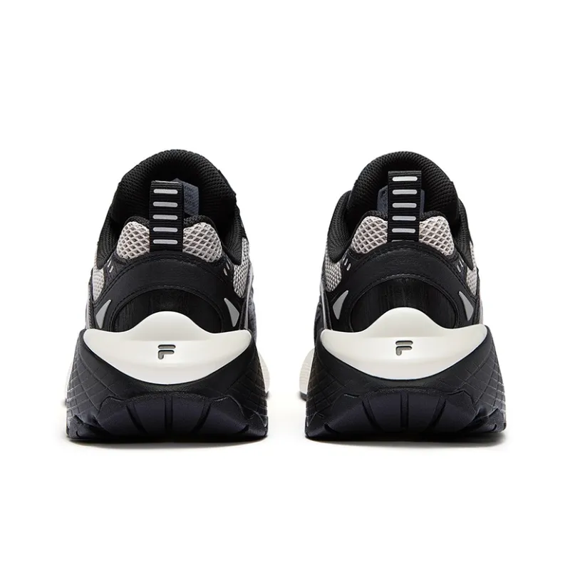 FILA FUSION Anti-Slip Wear-Resistant Low-Top Casual Shoes Men's Black Gray-3