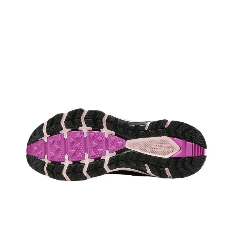 Skechers Women's GO Series Anti Slip And Wear Resistant Lightweight Low Top Running Shoes Women's Black Pink-1