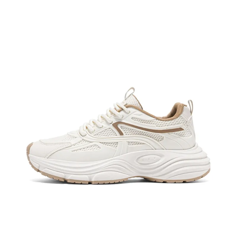 NANJIREN Cushioning Height Increasing Abrasion Resistant Breathable Slip Resistant Low Top Chunky Sneakers Men's-5