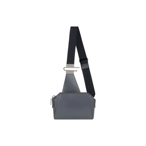 Givenchy Cow Leather Sling Bag Small Size Men's Gray