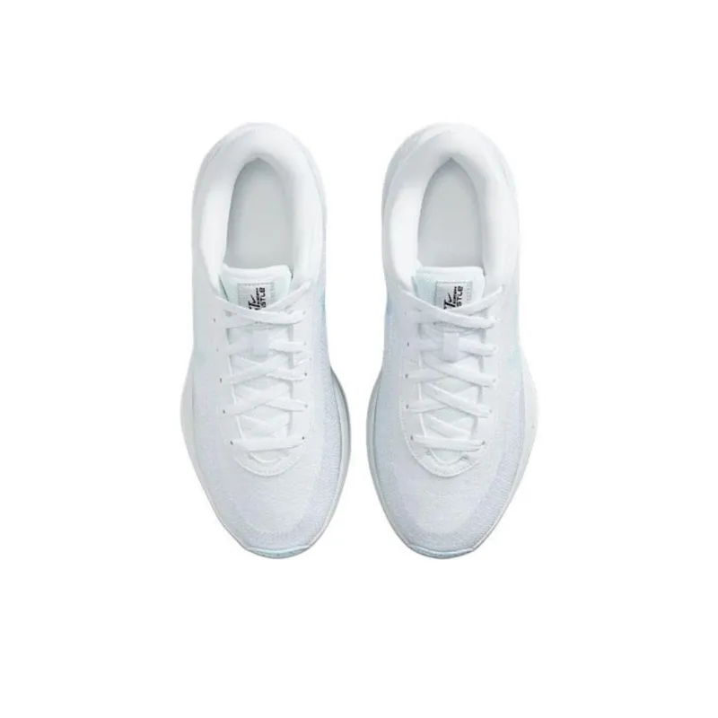 Nike Anti Slip Wear Resistant Low Top Basketball Shoes Men's White-3