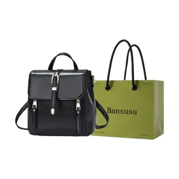 Bansusu Comfortable Fabric Backpack Regular Women's Yellow/Green/Black/Caramel/Apricot/Pink