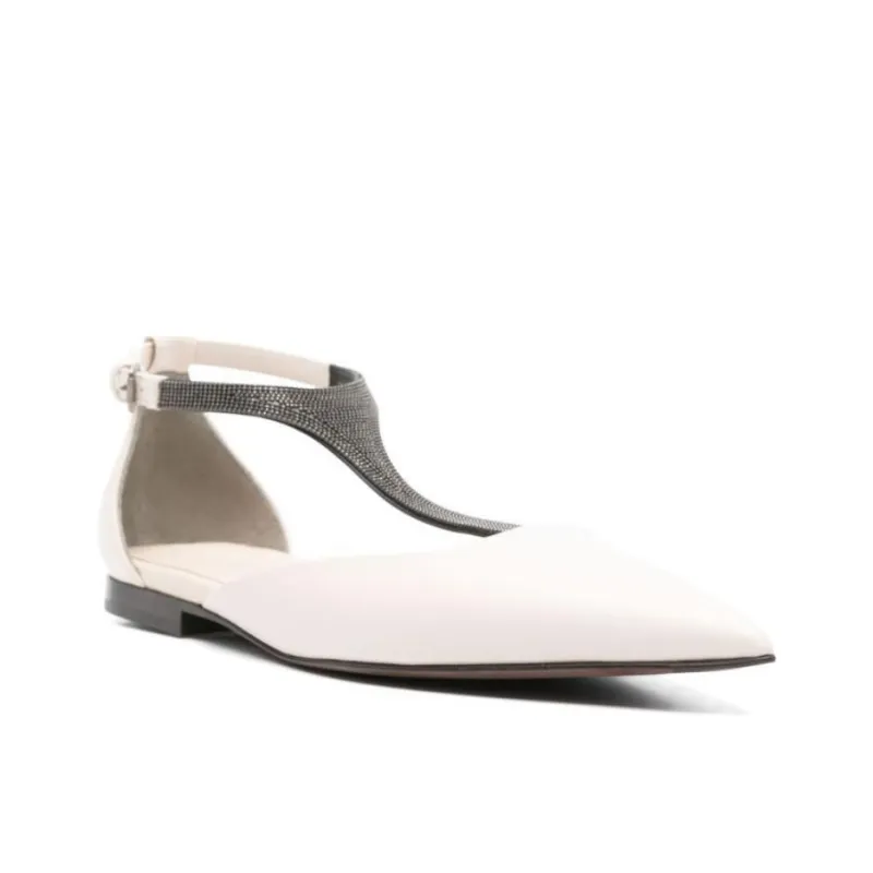 Brunello Cucinelli Embellished Pointed Toe Sandals Women's-2