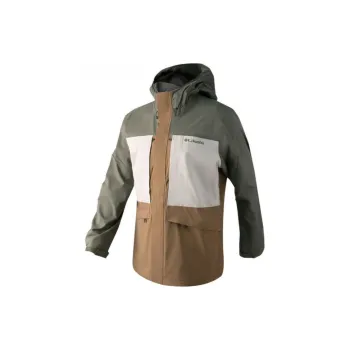 Columbia Waterproof, Windproof, Breathable, And Thermal Windbreaker Jacket Men's Khaki