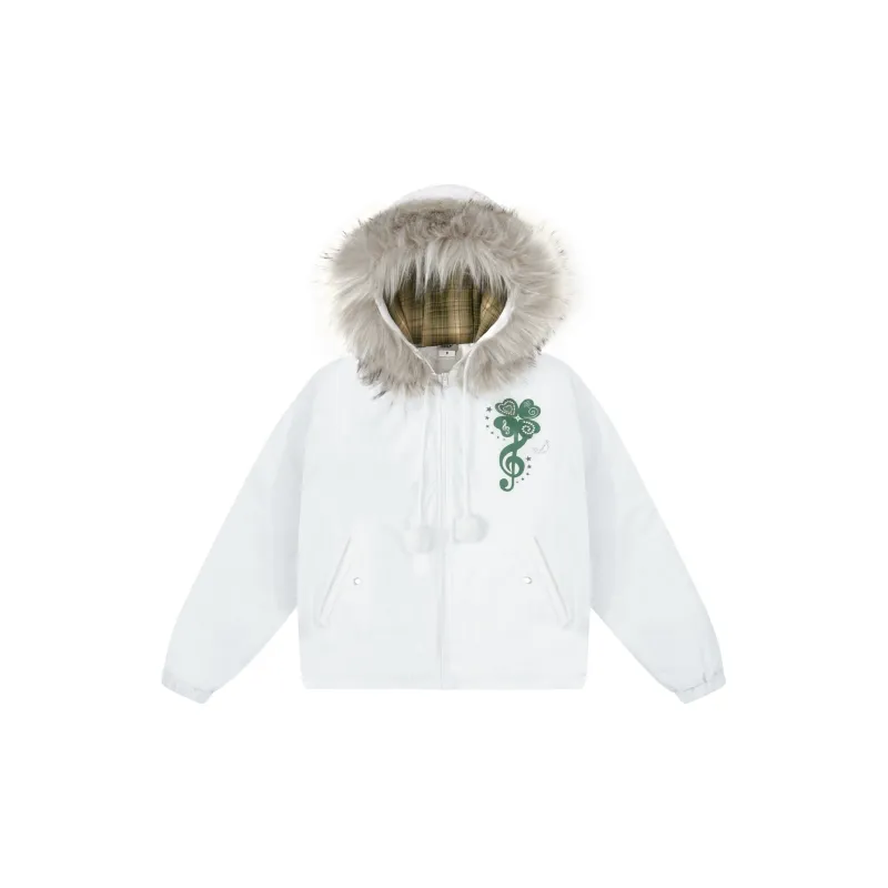 NELY Puffer Jacket Unisex White-0