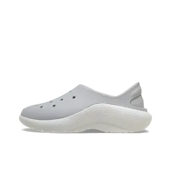 Crocs Non slip Lightweight Low Top Casual Shoes Unisex Gray White