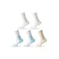 2 White+2 White Blue+Beige[5 Pack]