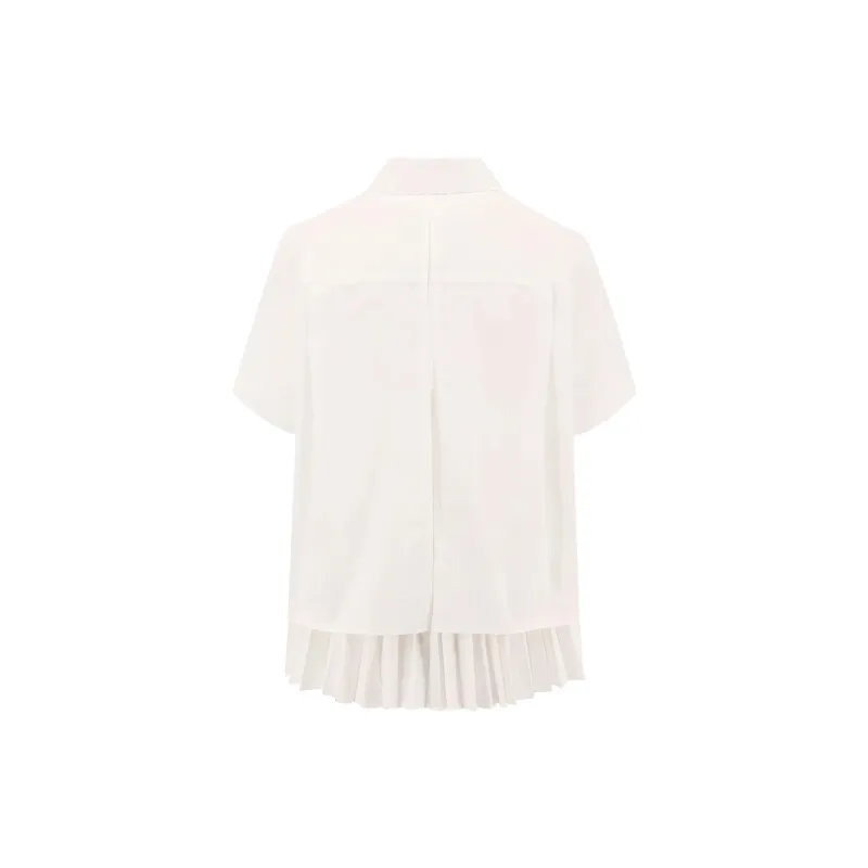 Sacai Poplin Shirt 'Off White'-1