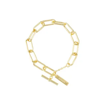 ANNAYA High End Copper With 18K Gold Plating Bracelets Unisex