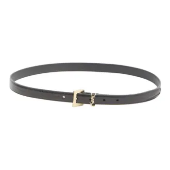 SAINT LAURENT Logo Plaque Belt