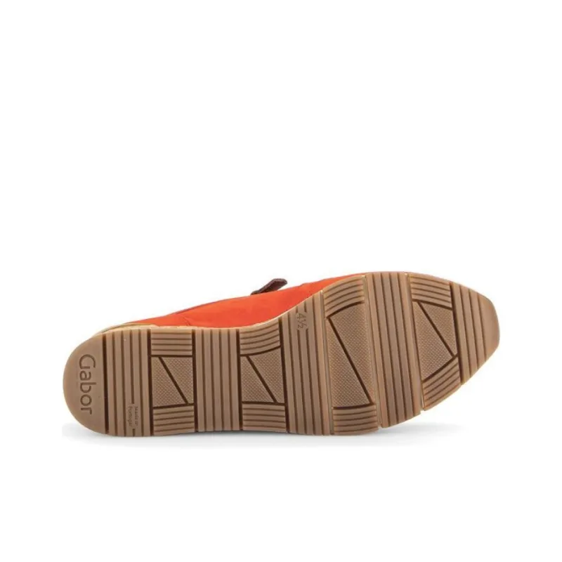 Gabor Fashion Low Top Casual Shoes Women's Orange-5