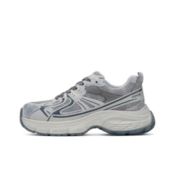 GG CC Chunky Sneakers Women's Low Top Gray