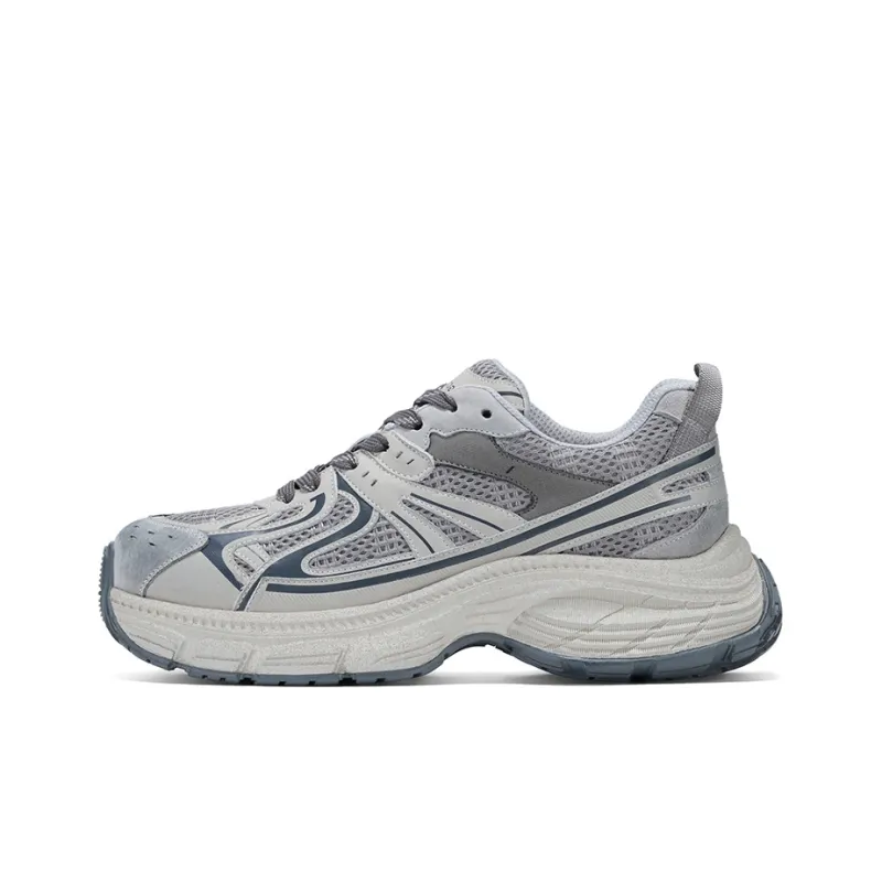 GG CC Chunky Sneakers Women's Low Top Gray-0
