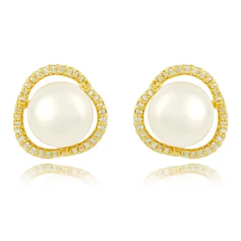 Taste The Color Freshwater Pearl Stud Earrings Women's
