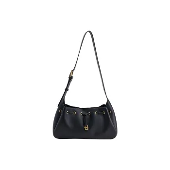URBAN REVIVO Artificial Leather Tote Bag, Shopping Bag, Crossbody Bag Medium Size Women's Black