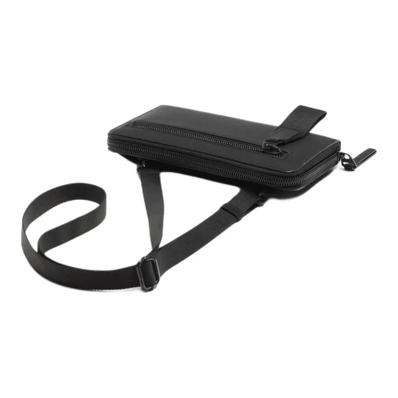 ZARA Polyurethane Wallet, Shoulder Bag, Crossbody Bag Regular Unisex Black-1