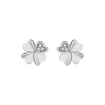 CHINA GOLD 999 Fine Silver Stud Earrings Women's