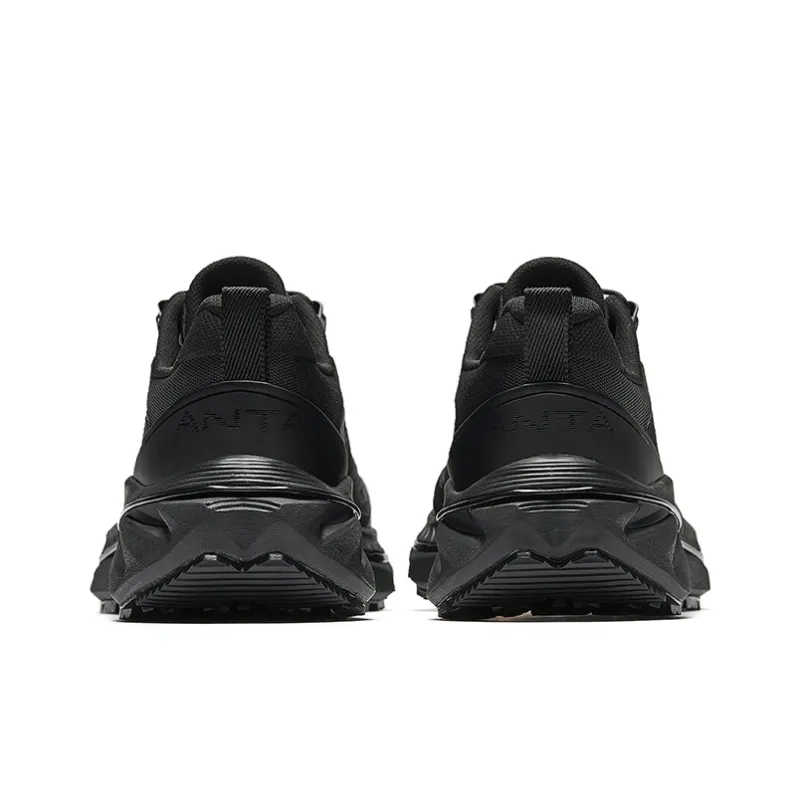 Anta Wild PRO Anti Slip Wear Resistant Low Top Casual Running Shoes Men's Basic Black-3