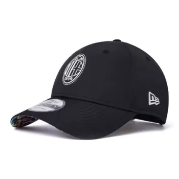 New Era Cotton, Polyester, Regenerated Cellulose Fiber Baseball Caps Unisex Black