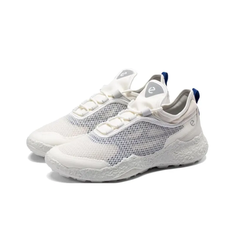 Ecco GOLF BIOM H5 Slip Resistant Breathable Low Top Golf Shoes Men's White Blue-1