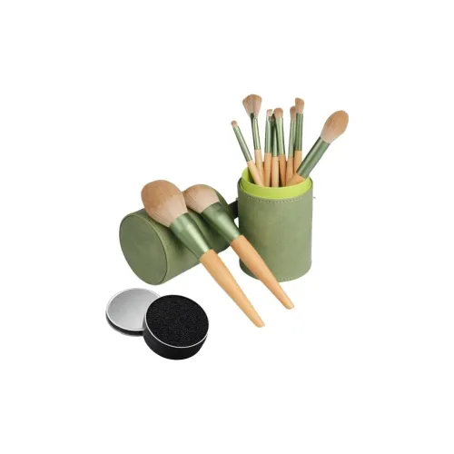 A Few More Cute Green Laurel Makeup Brushes Soft Bristled Eyeshadow Brush For Blush Makeup Tools