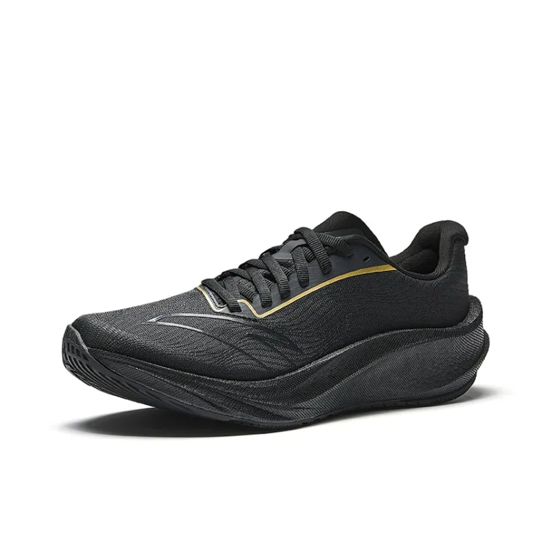 Anta Cushioning Rebound Breathable Low Top Nitrogen Technology Training Running Shoes Men's Black-1