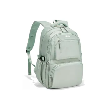Sisea Fabric Backpack And Laptop Bag Regular Unisex Black/Mint Green